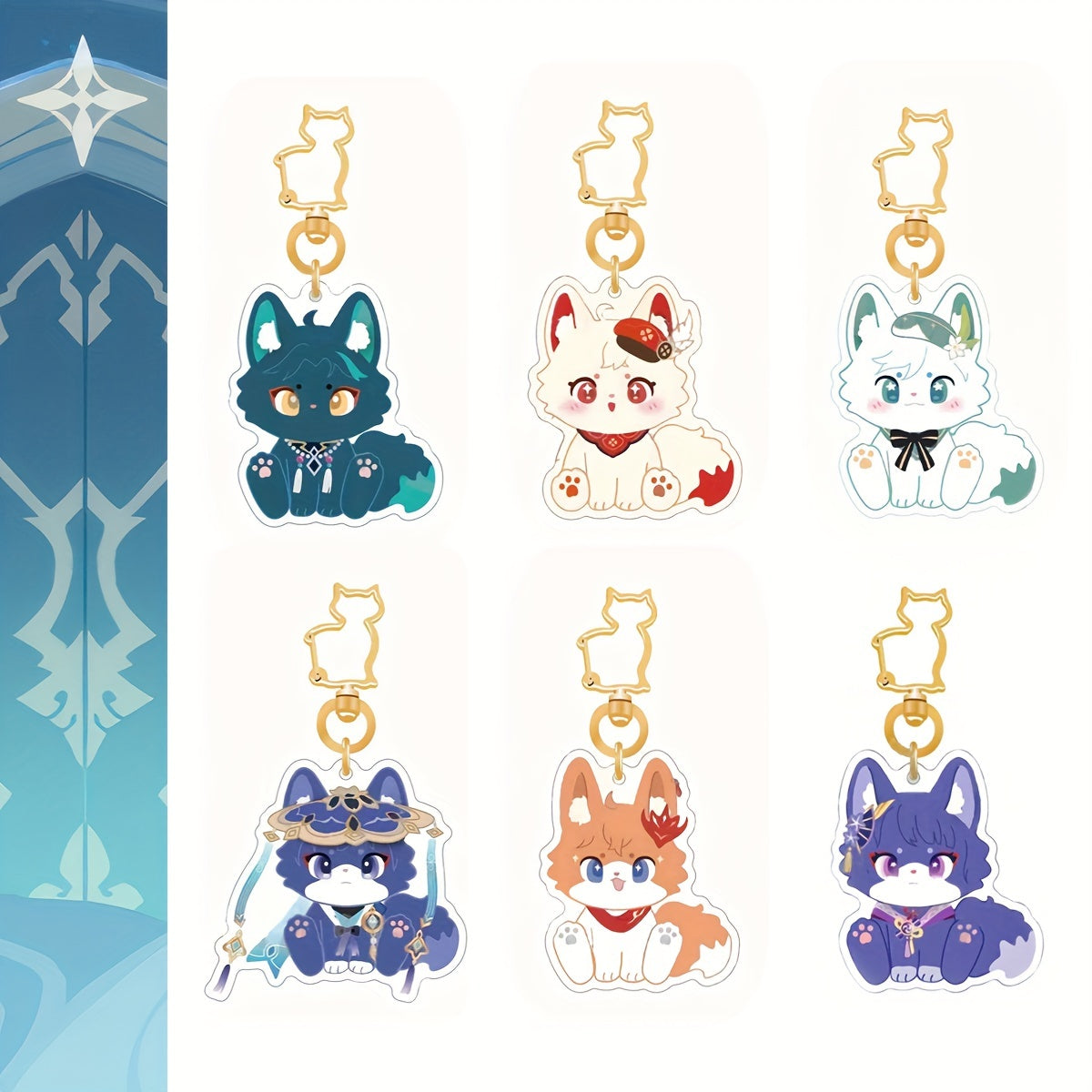 Acrylic Anime Star Keychain Decoration