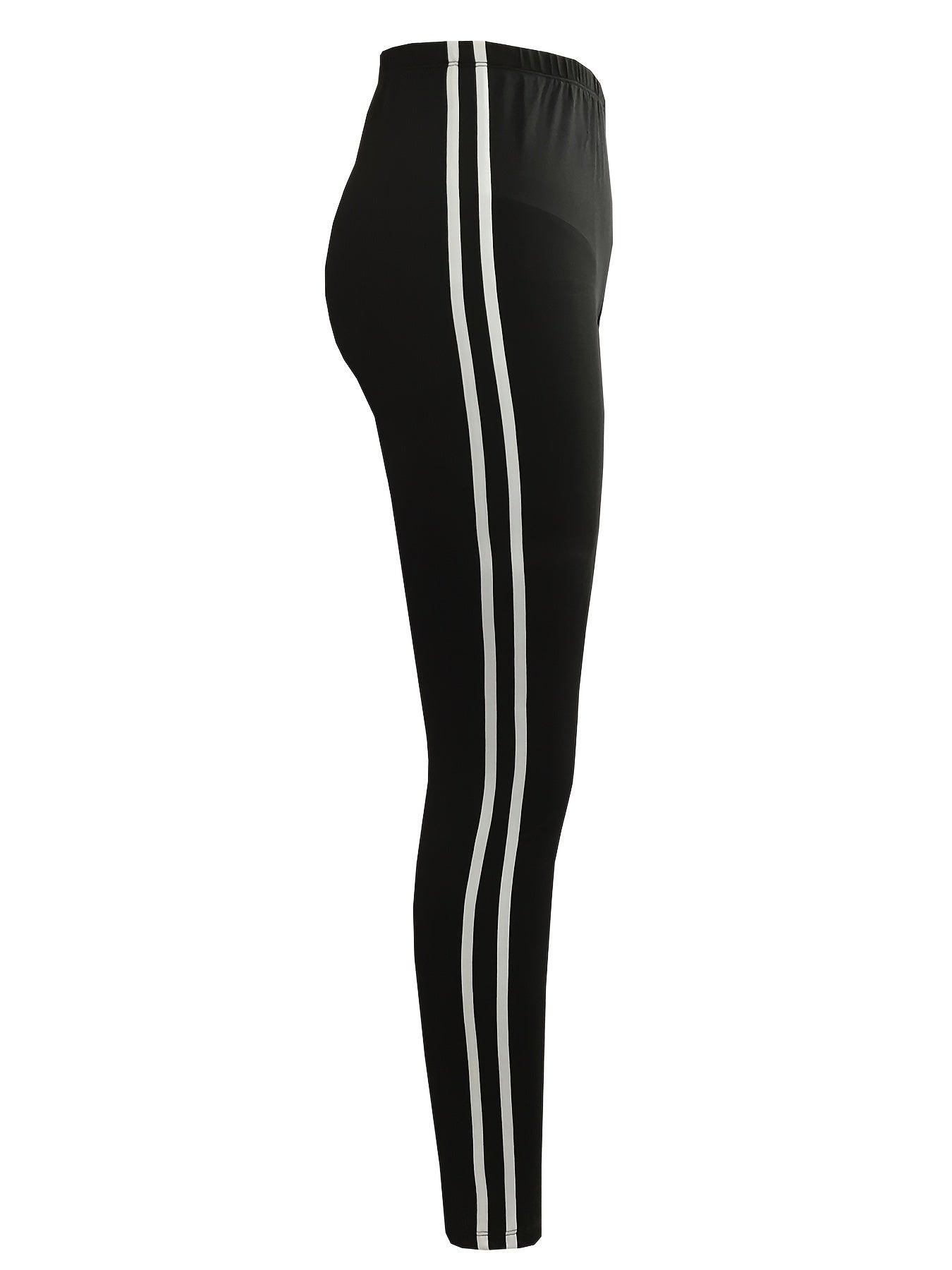 Contrast Trim Leggings Casual Sporty Leggings Women's Clothing