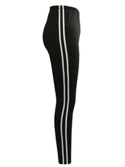 Contrast Trim Leggings Casual Sporty Leggings Women's Clothing
