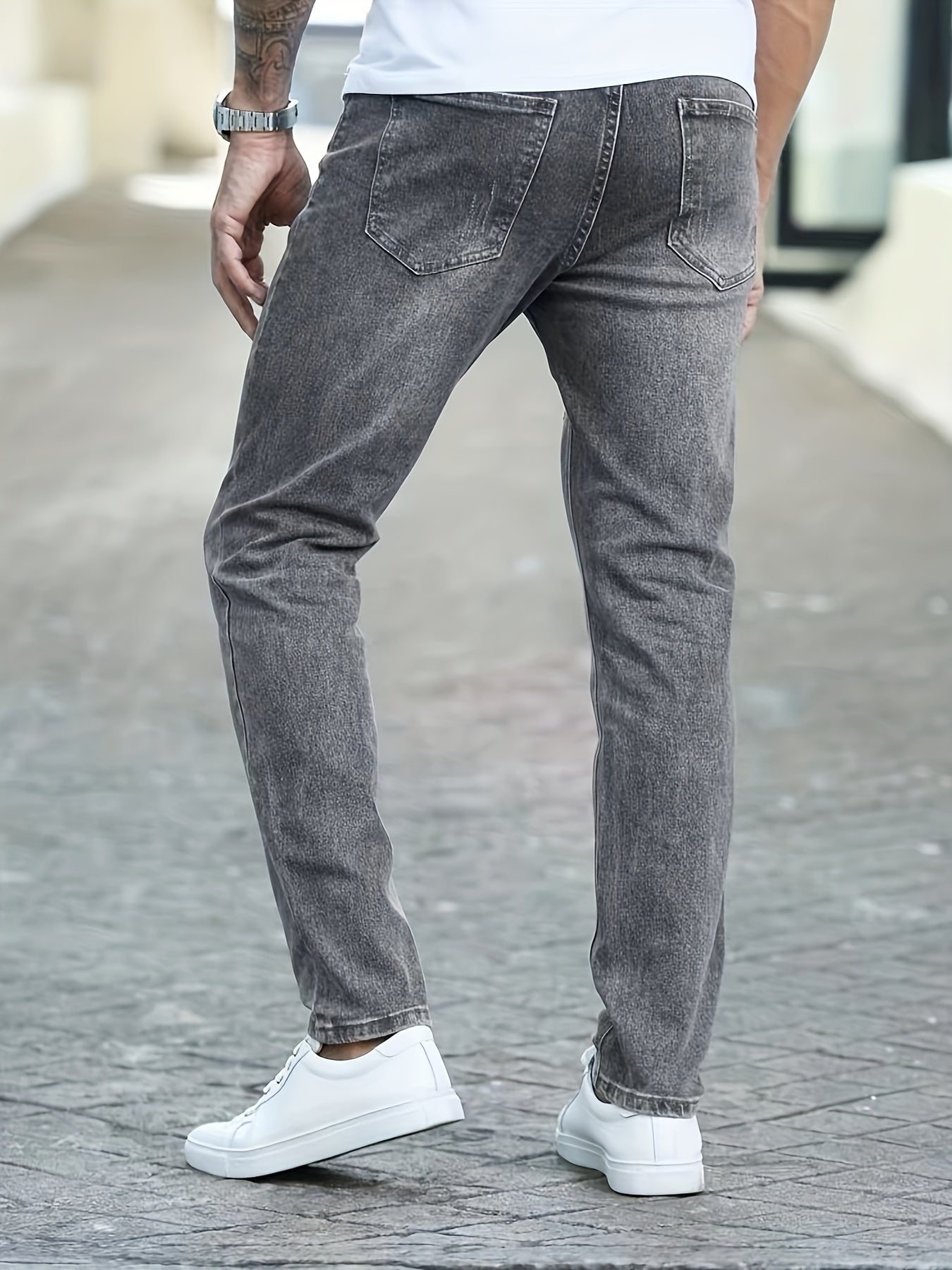Men's Slim Fit Stretch Washed Jeans