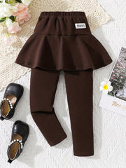 Girls Logo Skort Legging Slim Fit Culottes