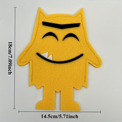 Emotional Monster Felt Puppet English Textbook Picture Book Story Props