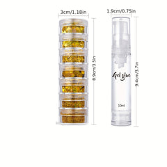 Glitter Powder & Gel for Face, Body, Hair - DIY Rave, Halloween, Slime