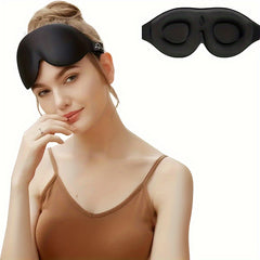 3D Contoured Blackout Eye Mask Adjustable Strap for Sleep Travel Yoga