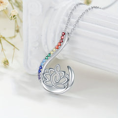 7 Chakra Pendant Yoga Chakra Healing Stone Necklace Women's Energy Balance