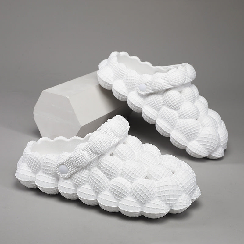 Men's Massage Bubble Slides Non-Slip Spa Slippers