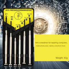 6pcs Metal Screwdrivers Set Precision Repair Tools