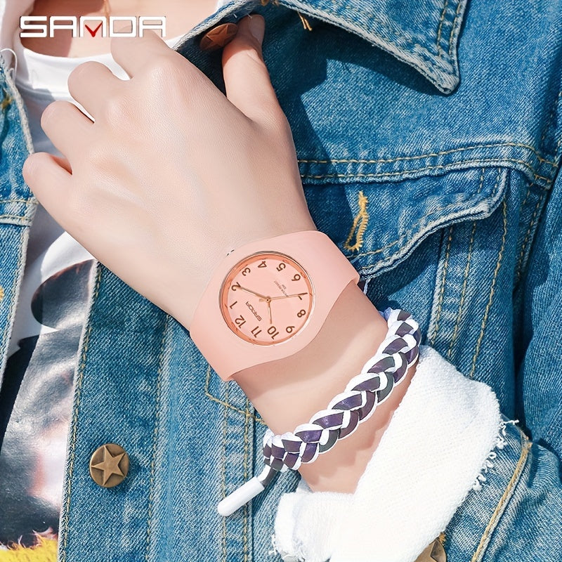 SANDA Kids Watch Quartz Silicone Waterproof Gift 12+