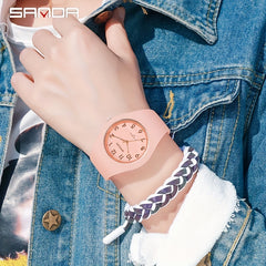 SANDA Kids Watch Quartz Silicone Waterproof Gift 12+