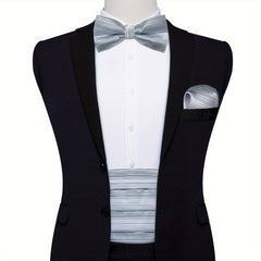 Men's Pre Tied Bow Tie Solid Set
