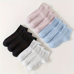 Colorblock Striped Socks Comfy & Breathable All match Women's Stockings