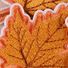3pcs Embroidered Maple Leaf Patch DIY Iron On Sticker