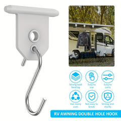 10pcs RV Awning Hooks Metal Camping Hangers for Tent