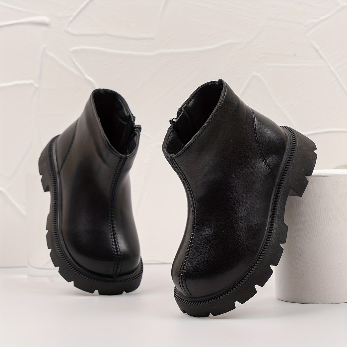 Girls Casual Ankle Boots Non Slip Zipper Comfortable Indoor Outdoor Travel