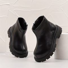 Girls Casual Ankle Boots Non Slip Zipper Comfortable Indoor Outdoor Travel