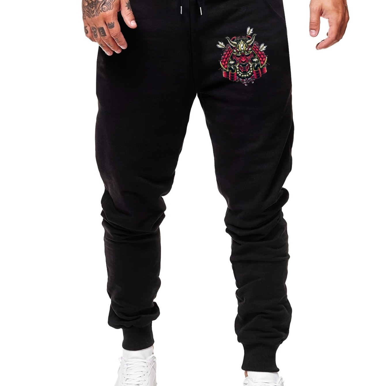 Ghost Samurai Comfy Drawstring Joggers Breathable Loose Fit Pants