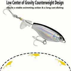 3pcs Bass Fishing Bait Bionic Bait With Treble Hook Fishing Tackle
