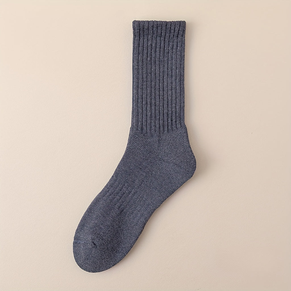 Men's Velvet Mid-tube Socks for Winter