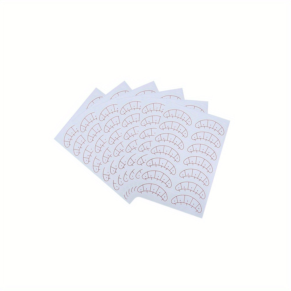 140pcs Eyelash Mapping Stickers 3D Eye Pads Patch Self Adhesive Practice Lashes