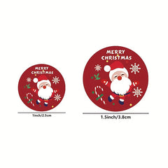 Cowhide Adhesive Label Merry Christmas Holiday Decoration Label