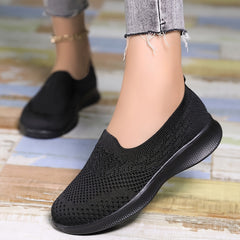 Women's Breathable Slip-on Walking Shoes Mesh Sneakers Non-slip