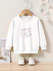 Unicorn Puppy Graphic Crew Neck Sweatshirt