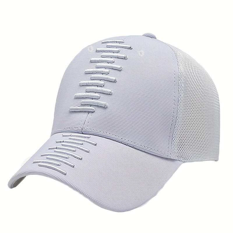 Adjustable Mesh Baseball Cap Outdoor Sun Visor