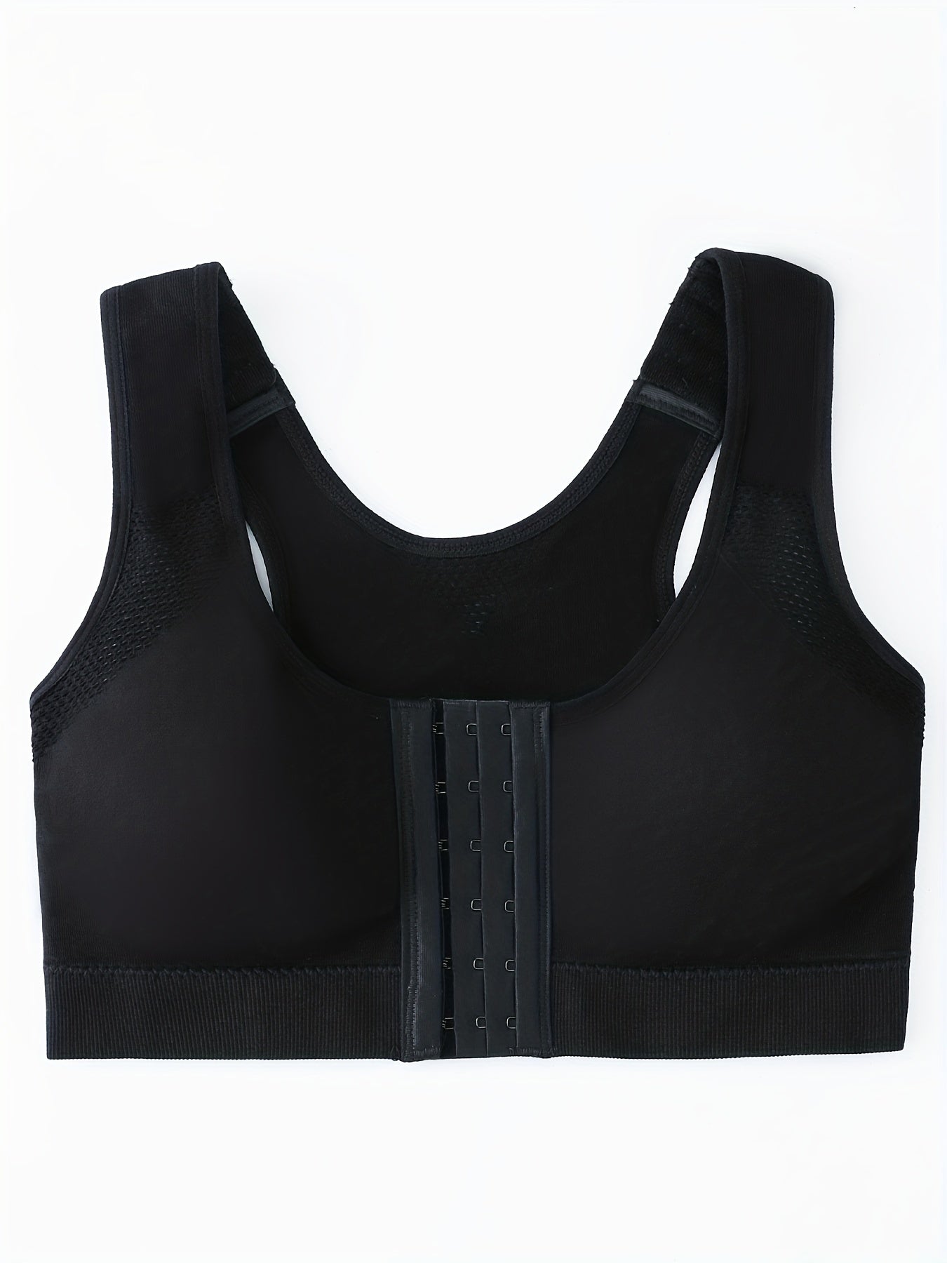 Wireless Sports Bra Front Buckle Comfy Push Up Anti Sagging Tank Bra