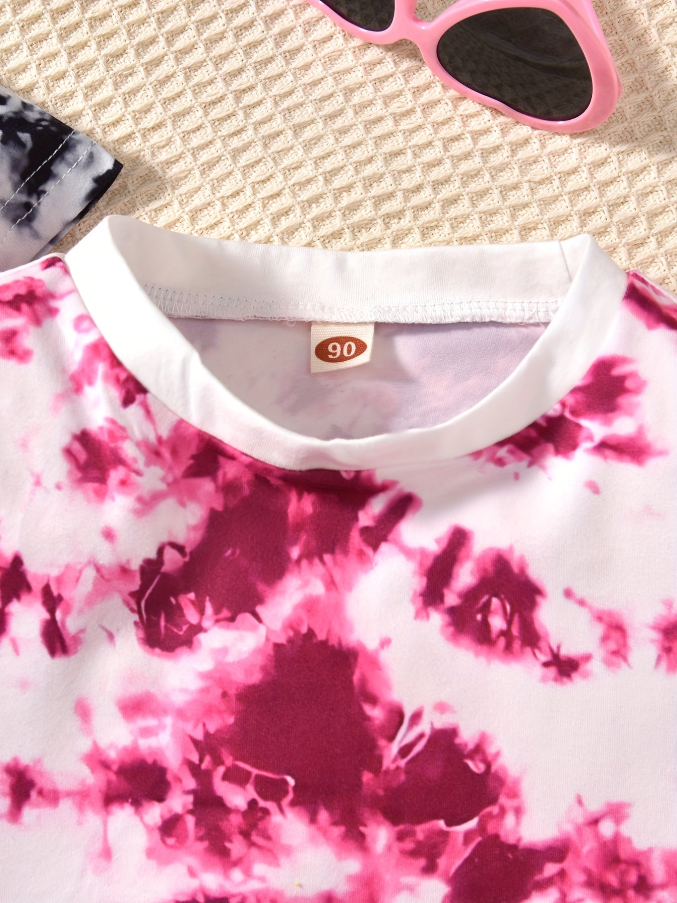 Girls Tie Dye T Shirt Set & Shorts Summer Clothes