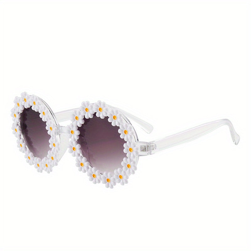 Vintage Daisy Sunglasses for Women, UV Protection Eyewear