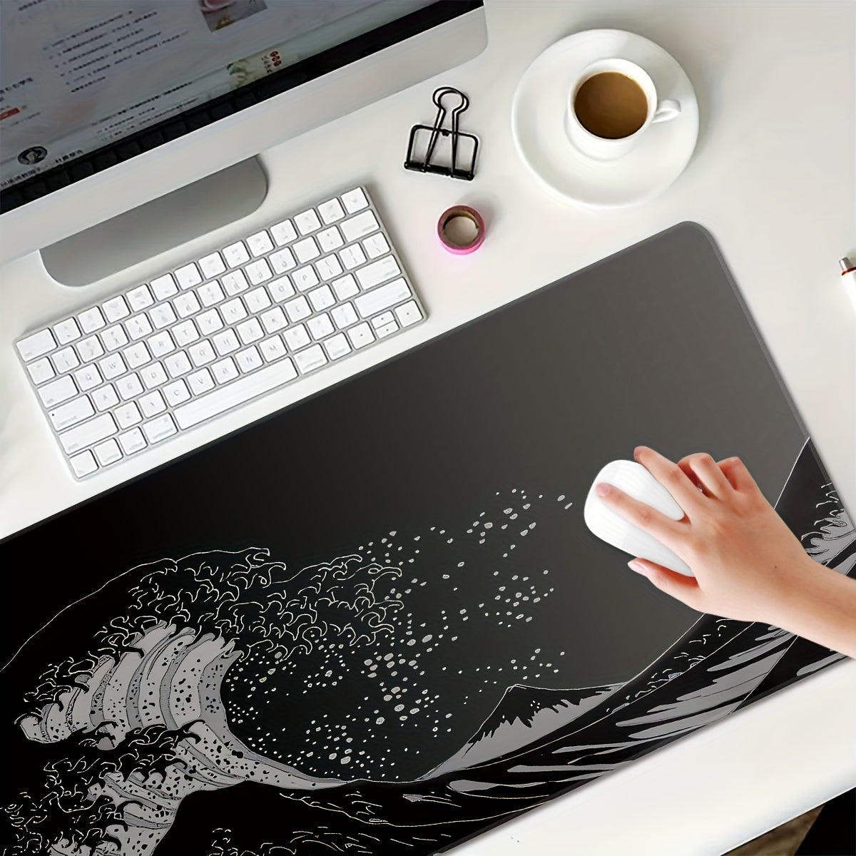 Large Gaming Mouse Pad, Oversized Extended Desk Mat Non-slip Rubber Material
