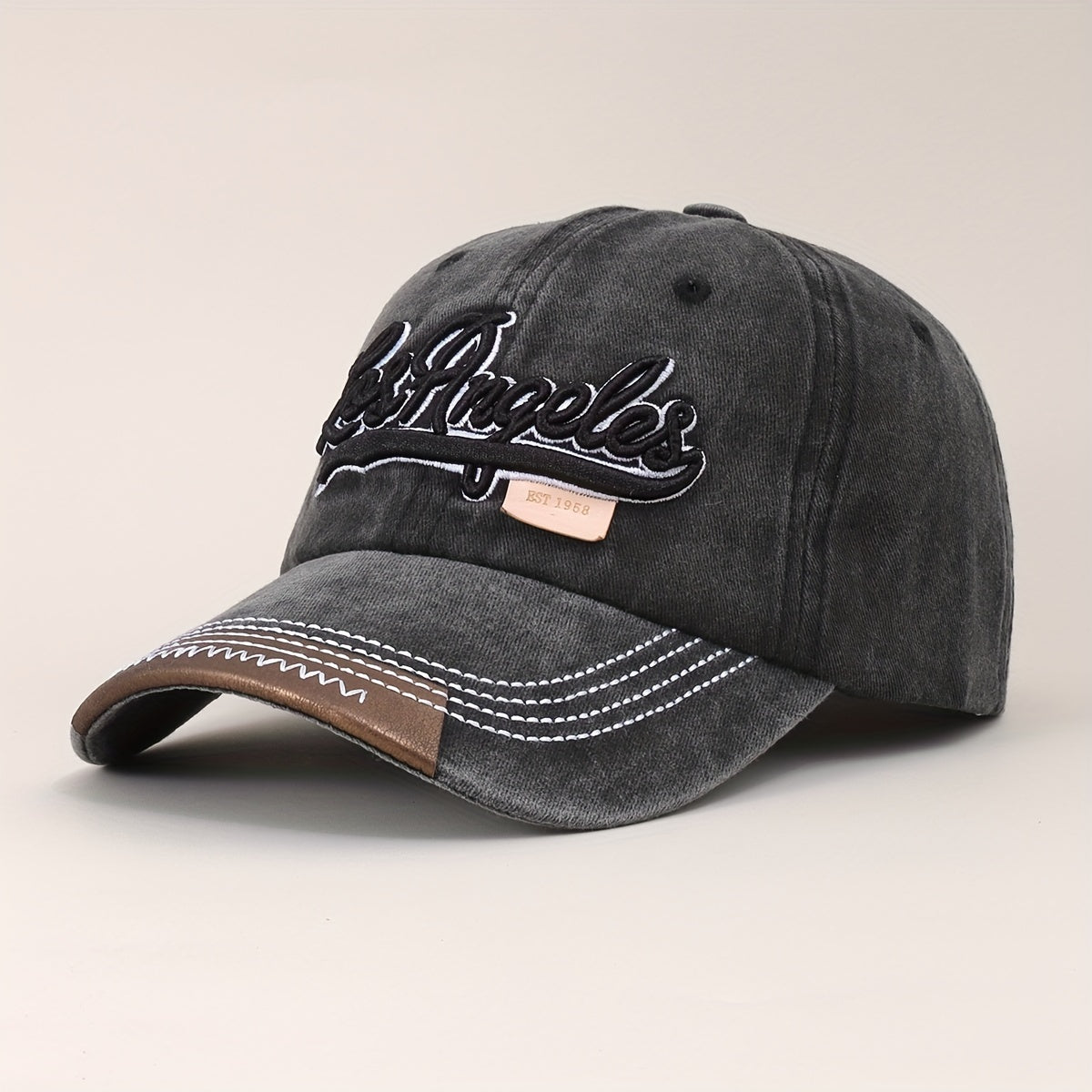 Distressed Vintage Baseball Cap Unisex Embroidered Dad Hat Adjustable Sports Hat