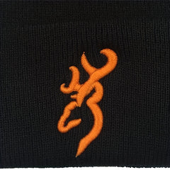 Embroidered Pattern Knitted Hat Beanie Winter Coldproof Ear Protection