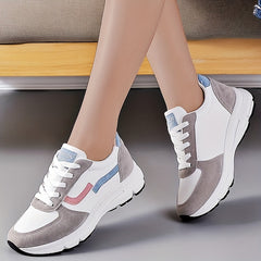 Women's Colorblock Non-slip Sneakers Soft Sole Casual Shoes