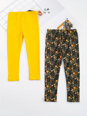 2pcs Toddler Girls' Ankle Pants Elastic Stretchy Leggings