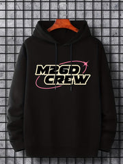 Men's MZGD CREW Print Hoodie Casual Drawstring Hoodie Sweatshirt