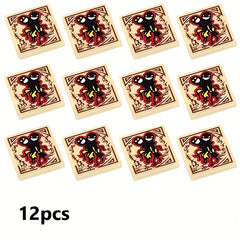 12 Styles Printed Blocks Toy Accessory 2x2 Flat Compatible with 3068 Seal Demon