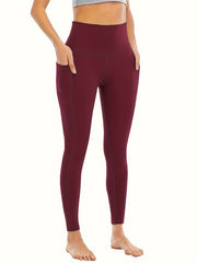 Solid Yoga Pants Running Workout Fitness Sports Tight Pants