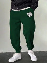 Men's Mushroom Skull Graphic Sweatpants Drawstring Joggers