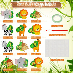1st Birthday Photo Banner Deer Forest Animal Party Decor