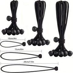 20pcs Ball Bungee Cords Heavy Duty Tie Down Cord for Shelter Gazebo Camping Tent