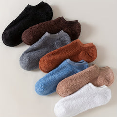 10 Pairs Soft & Warm Fuzzy Low Cut Ankle Socks