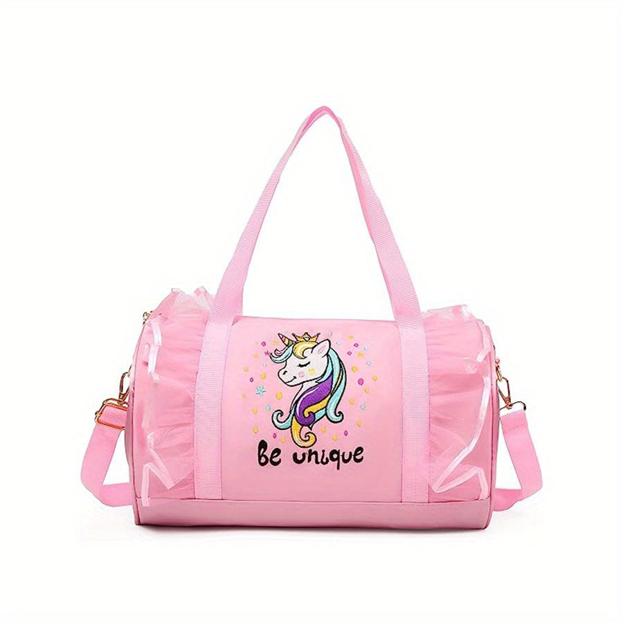 Girls Ballet Dance Duffel Shoes Dancewear Handbag Tote Bag