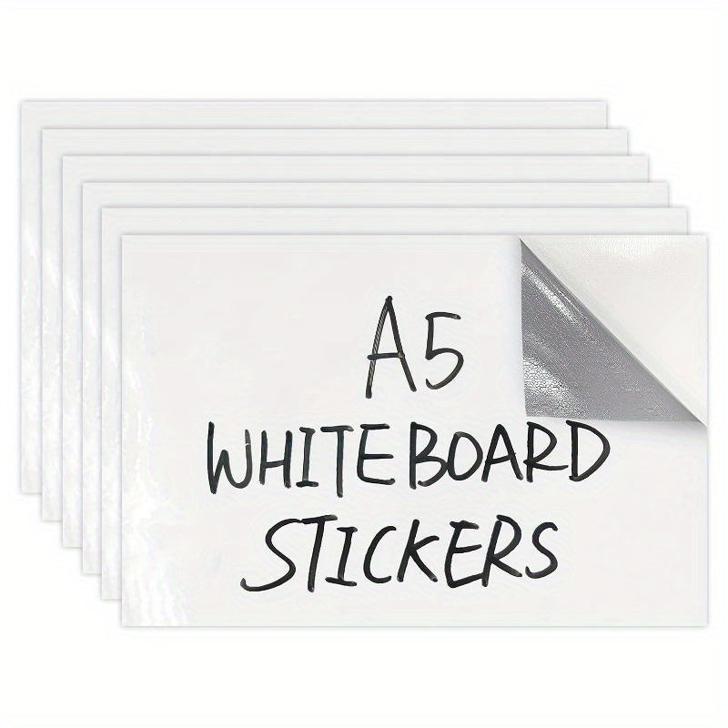 6pcs Dry Erase Whiteboard Stickers A5 Size