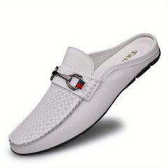 Men's No Tie Lace Slip On Loafers Smart Casual Outdoor Walking Shoes