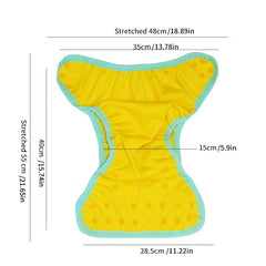 WizInfant Waterproof Plain Cloth Diaper, FashionPrint, 2-27KG