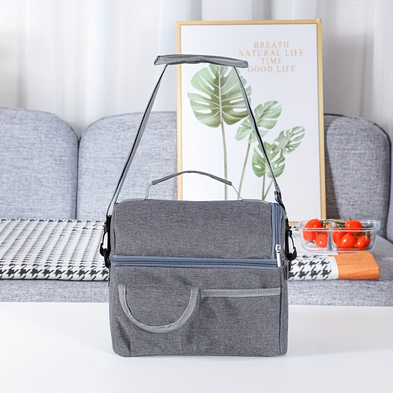 Insulated Lunch Bag Large Capacity Thermal Picnic Cooler Tote