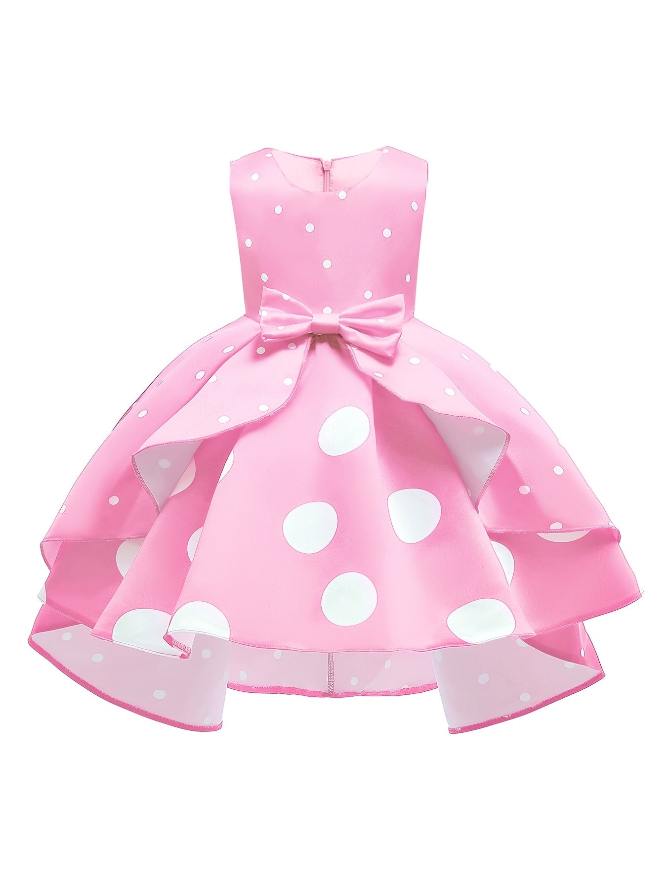 Girls Princess Dress Polka Dot Ruffles Dress for Party