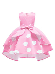 Girls Princess Dress Polka Dot Ruffles Dress for Party