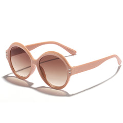 Vintage Oversized Round Sunglasses Women Sun Protection